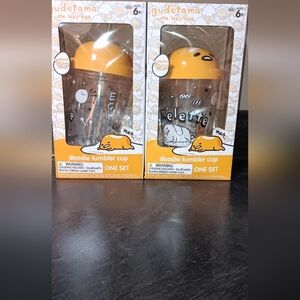 Gudetama Doodle Tumbler Cup Set 2 For 1 You Get 2 For 1
